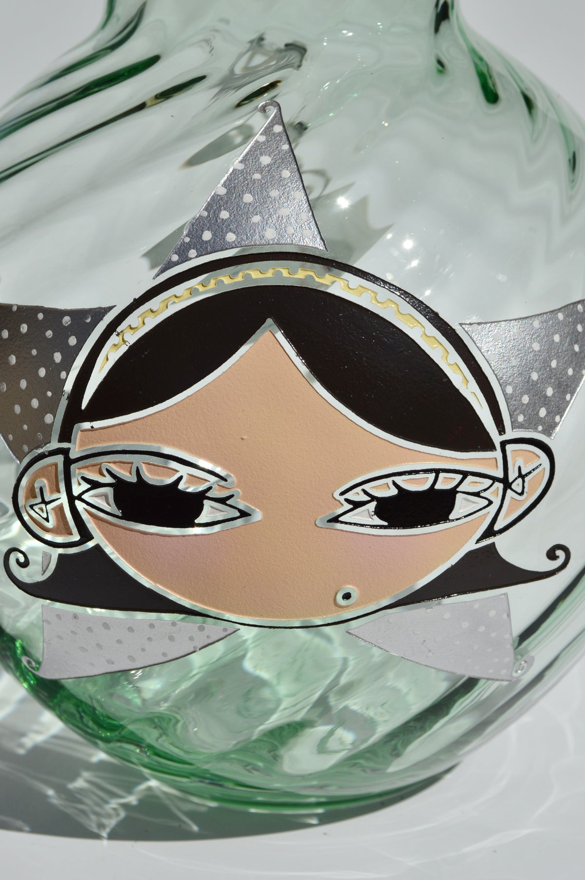 Silver Stardust Girl Vase