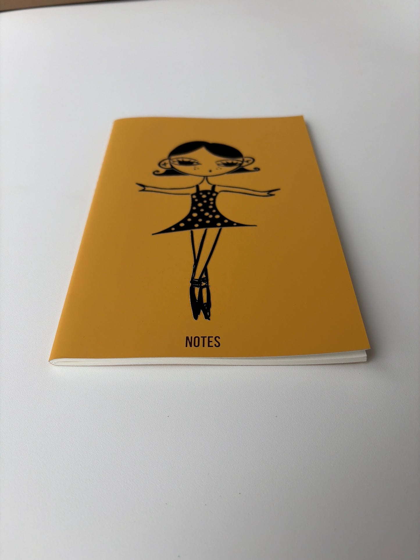 Yellow Ballerina Girl Notebook