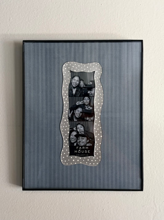 Silver Dot Photo Booth Frame