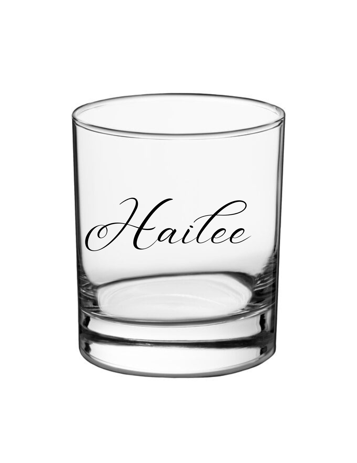 Custom name glassware