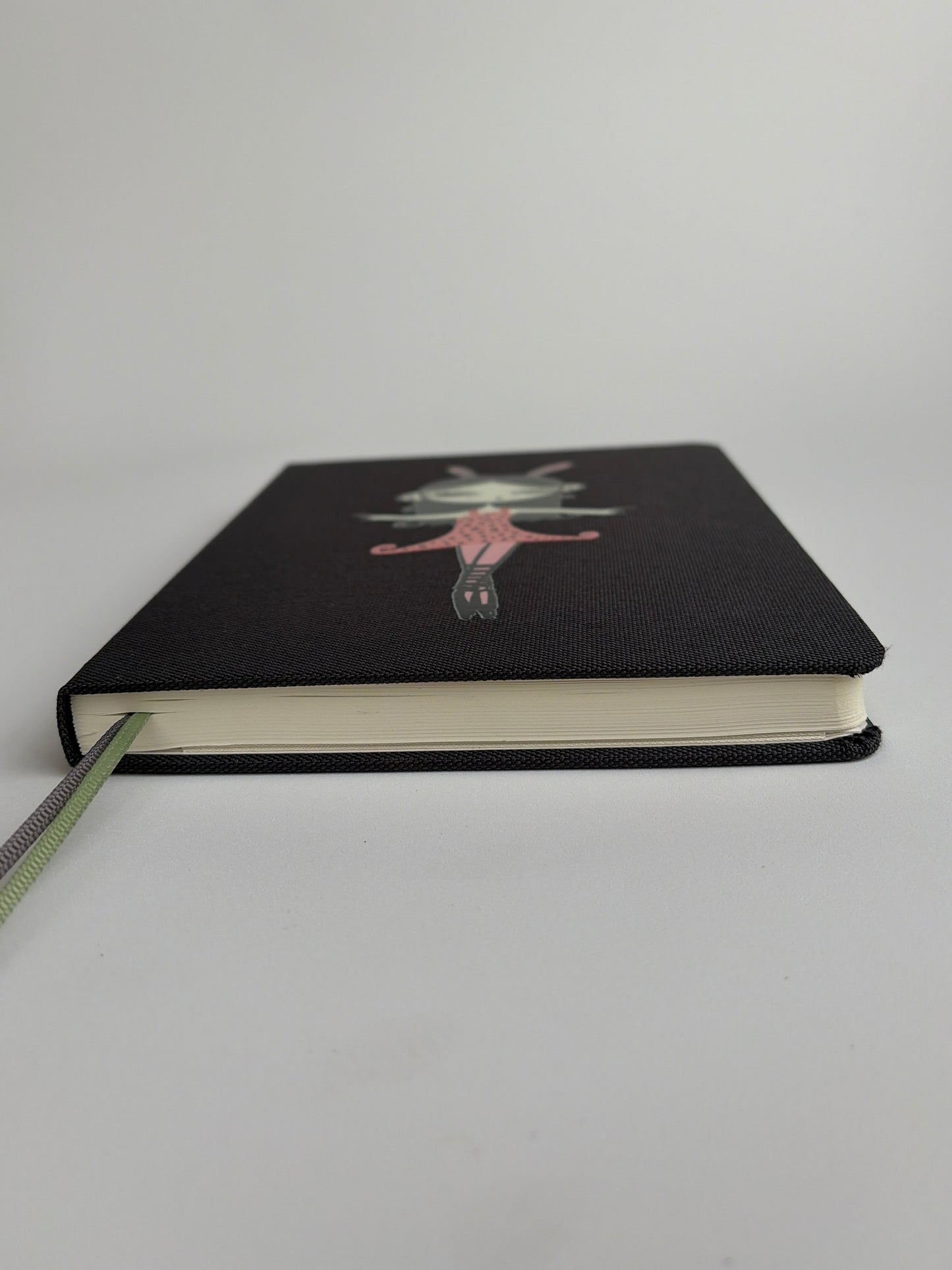 Grey Hardcover Bunny Girl Notebook
