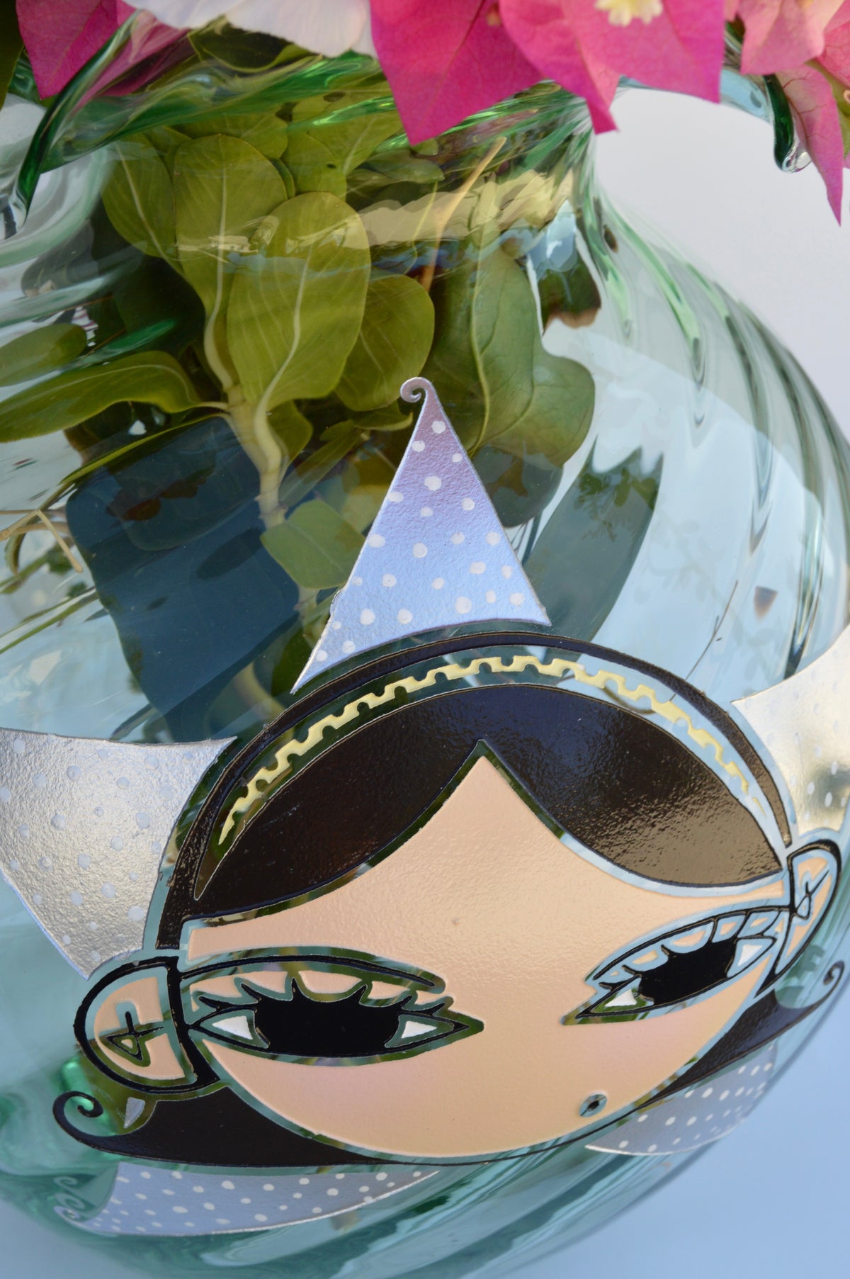 Silver Stardust Girl Vase